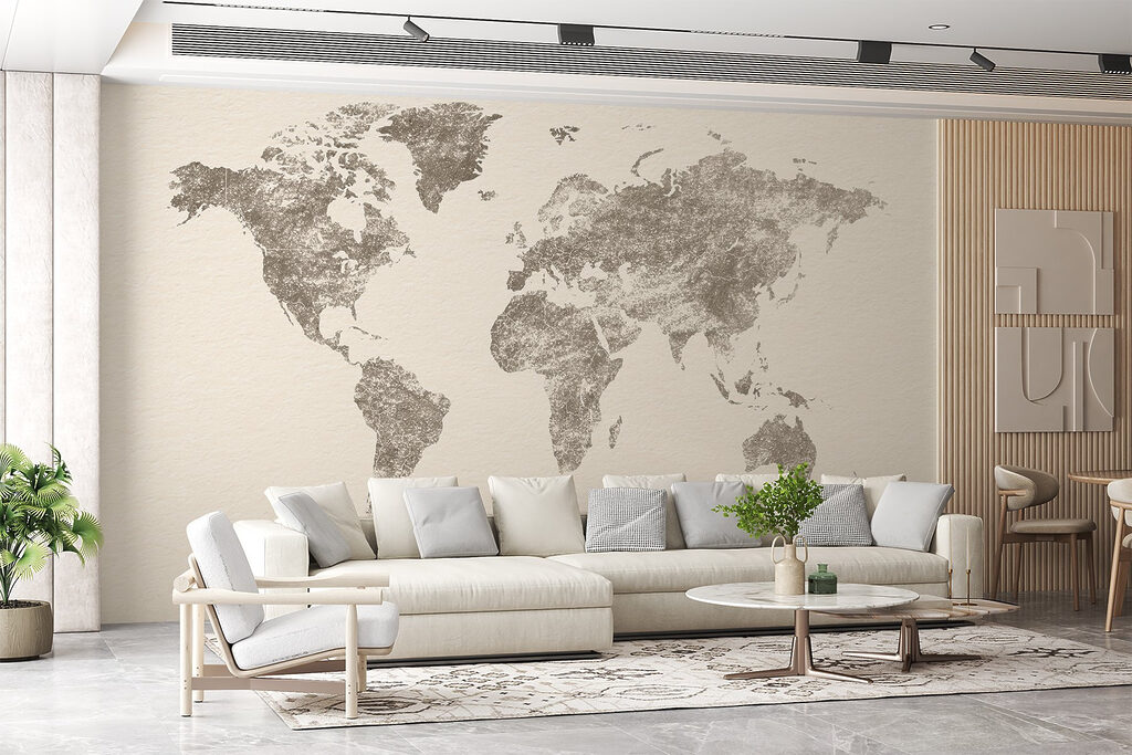Mapa dorado y envejecido — interior 3
