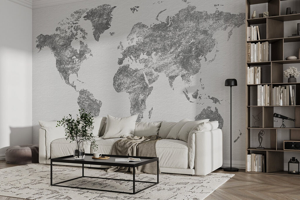 Mapa dorado y envejecido — interior 2