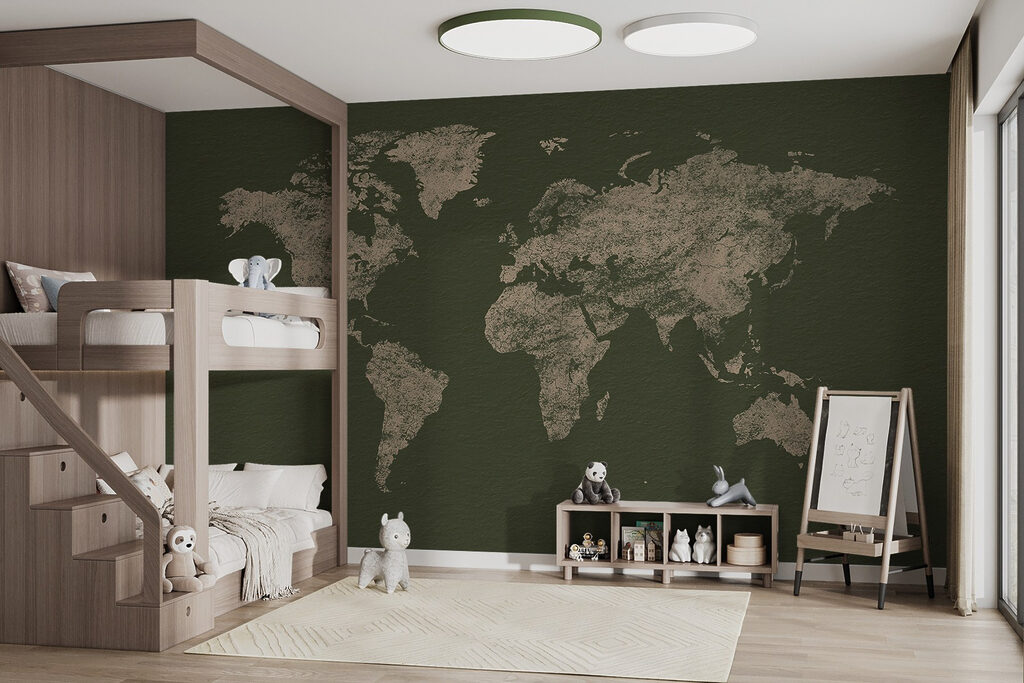 Mapa dorado y envejecido — interior 4