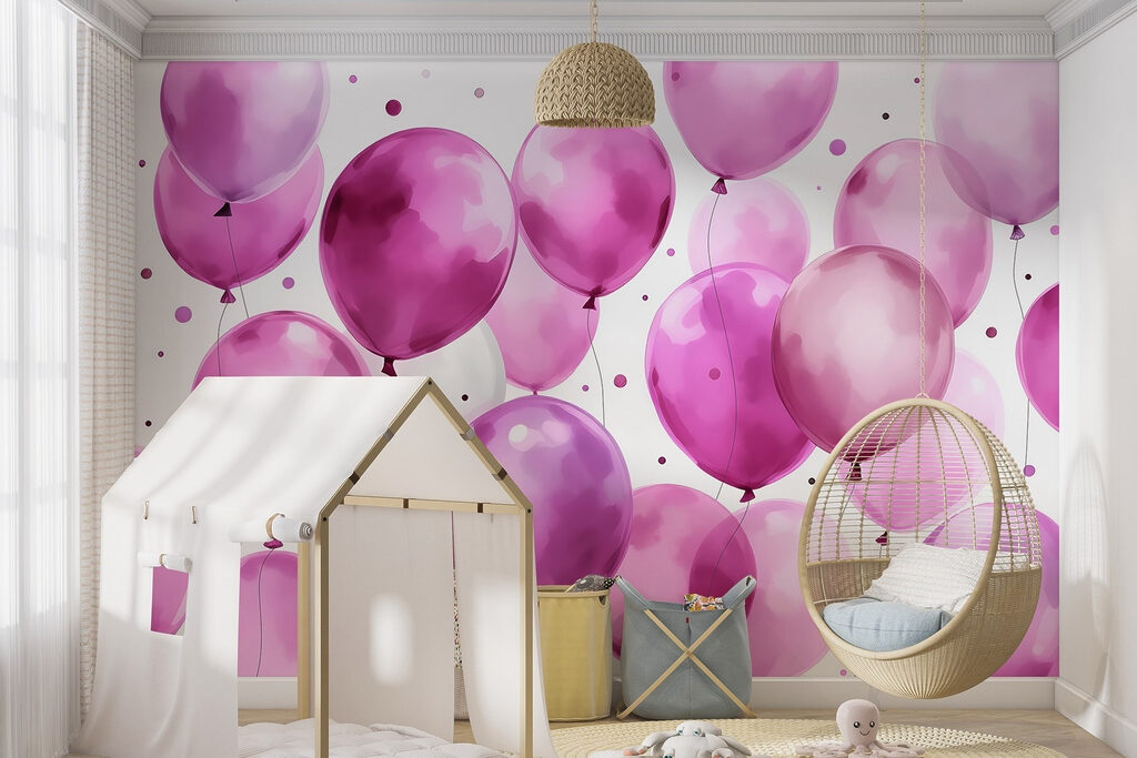 Globos con puntos en un interior