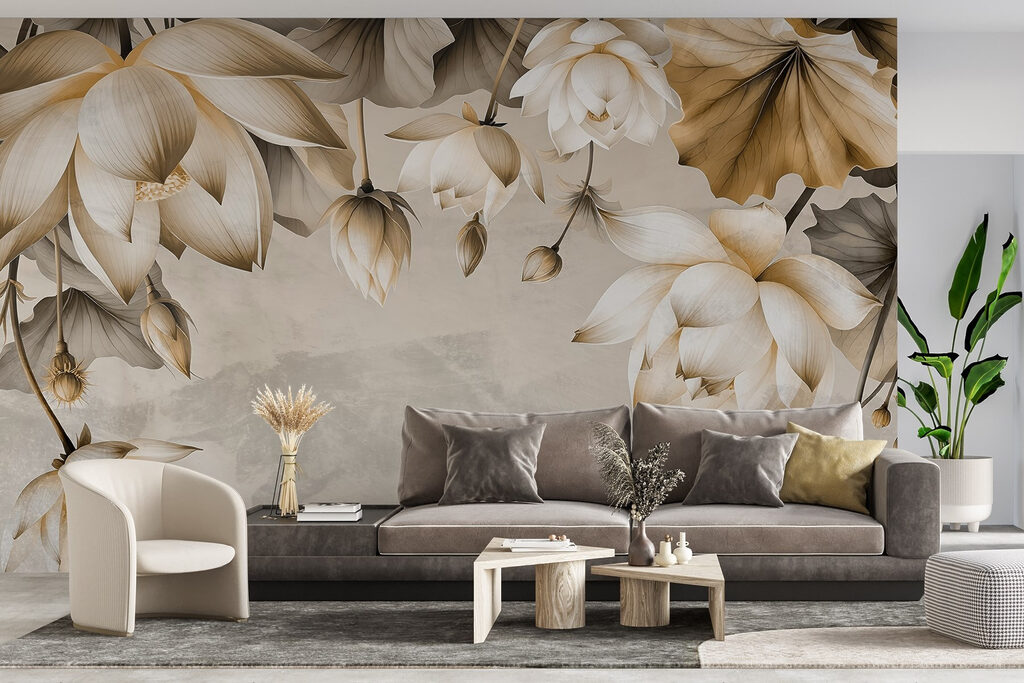 Borde de flores colgantes — interior 4