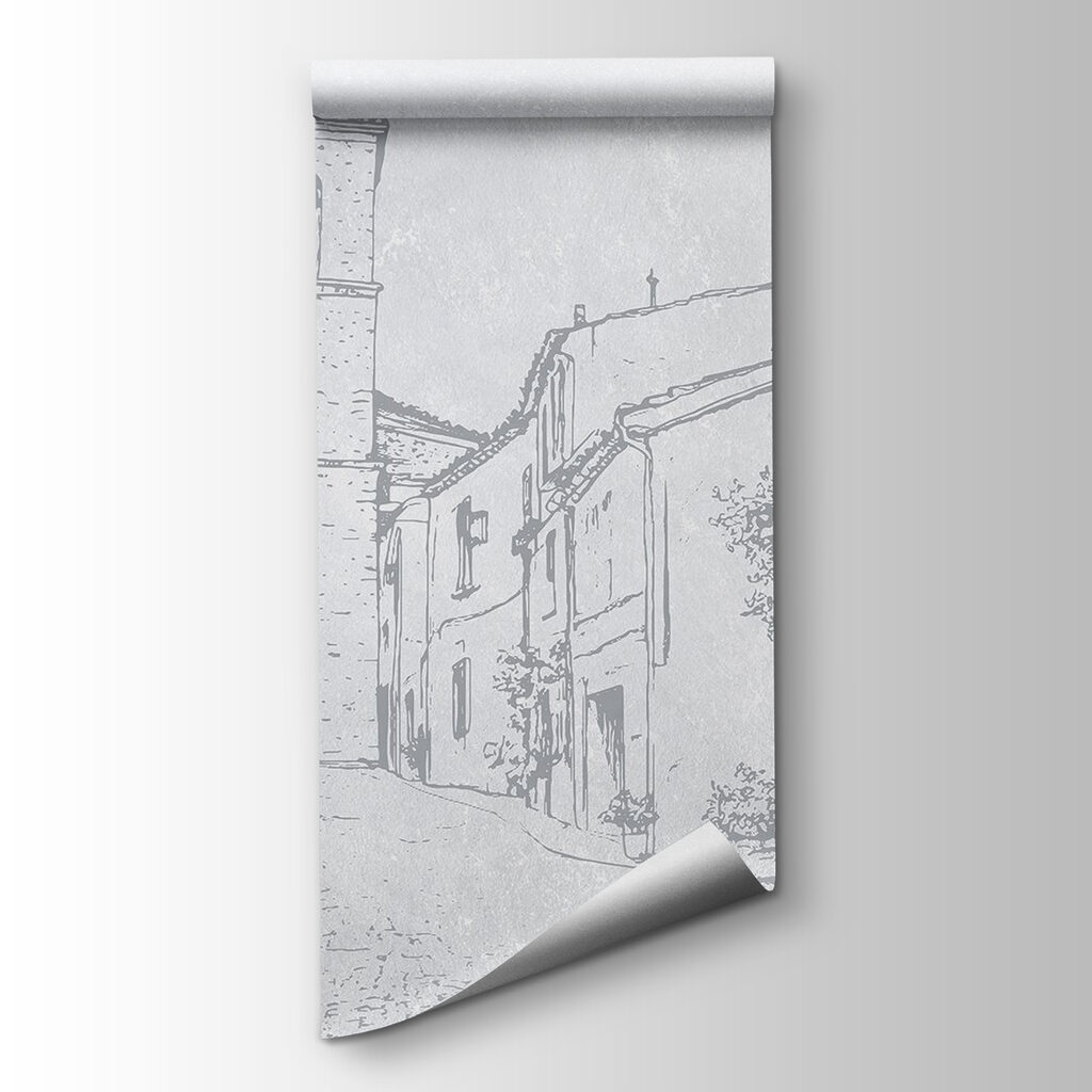 Calle antigua con torre — vista del producto