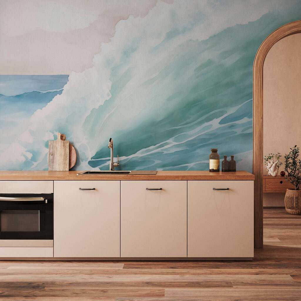 Ola verde con espuma — interior 2