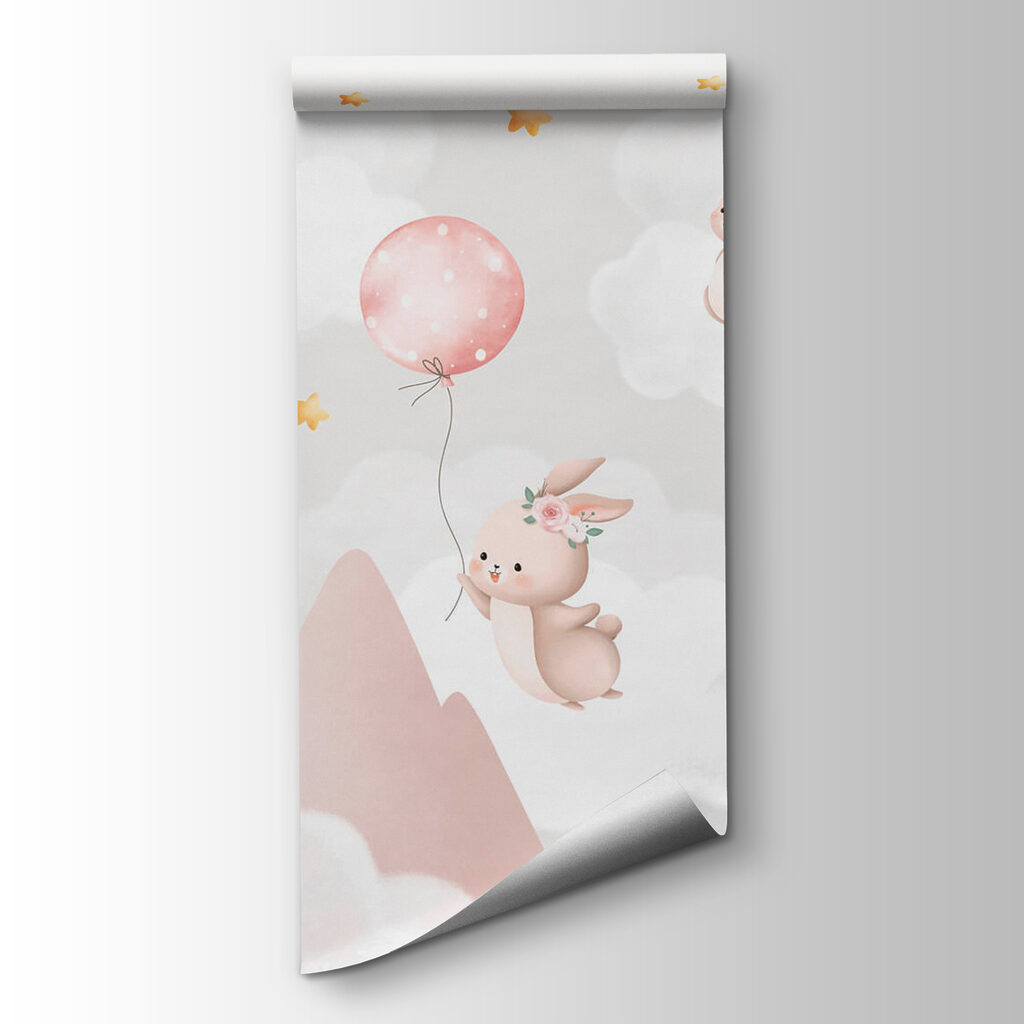 Conejitos con globos — vista del producto