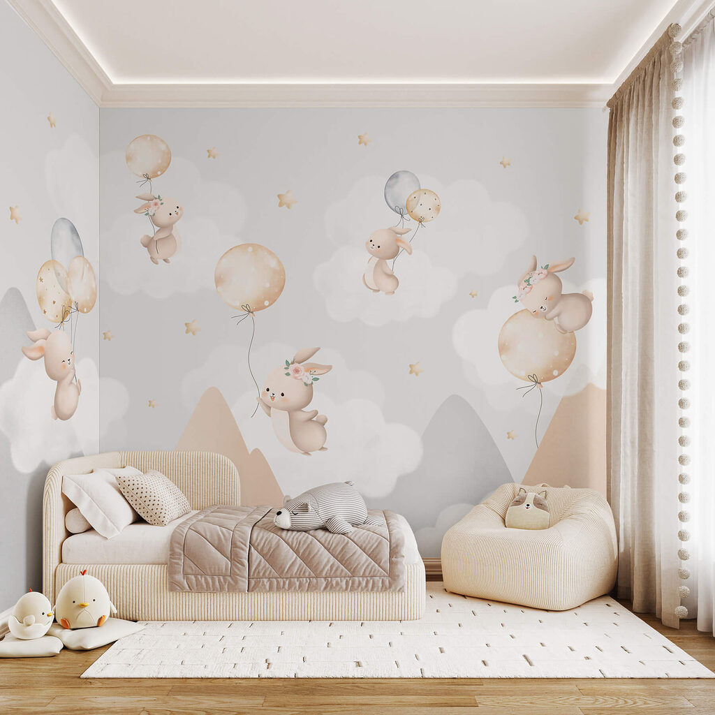 Conejitos con globos — interior 2