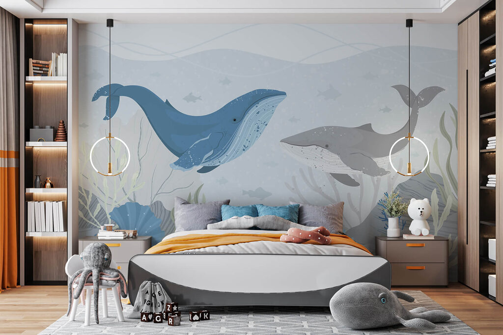 Ballenas entre corales suaves — interior 4