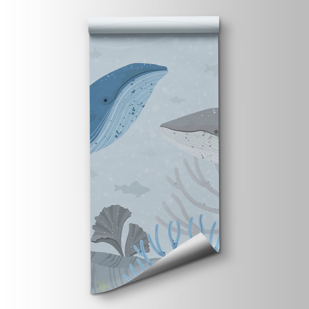 Ballenas entre corales suaves — vista del producto