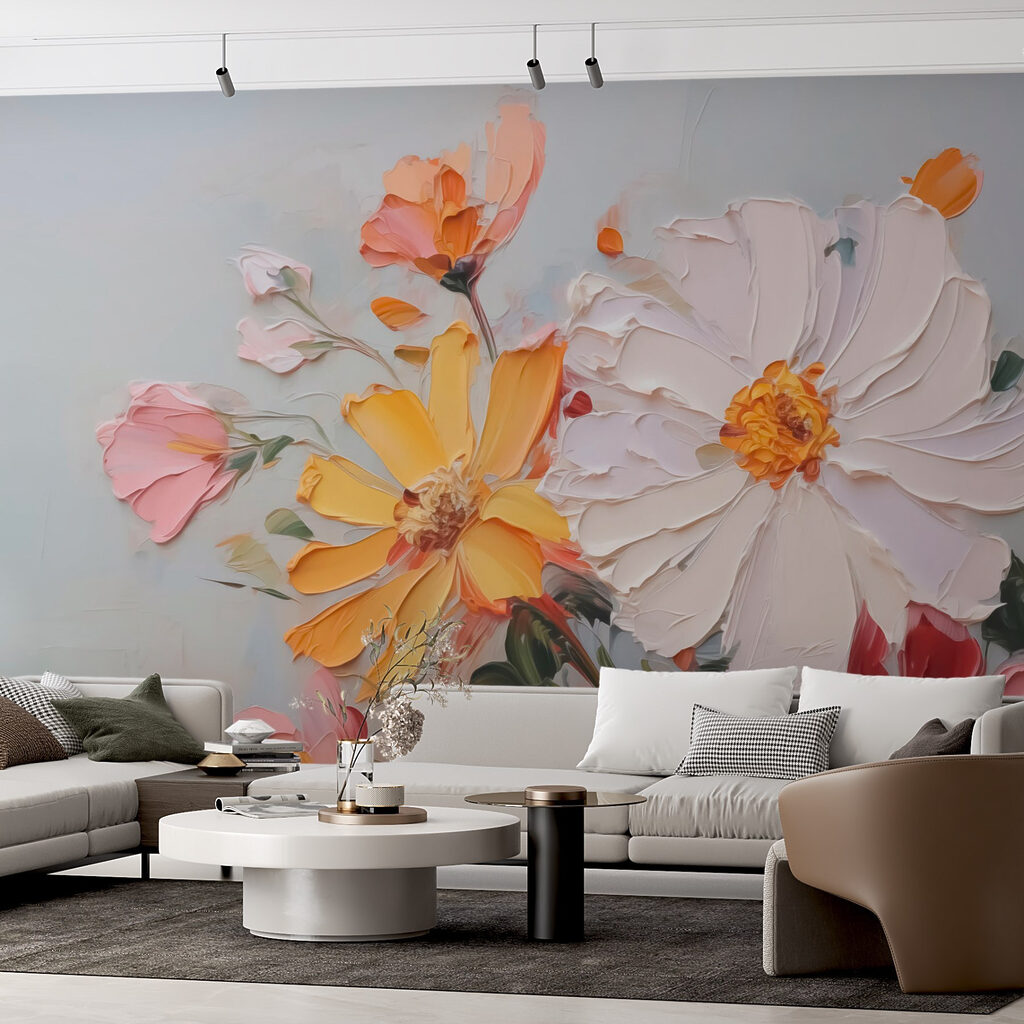 Flores de pinceladas gruesas — interior 2