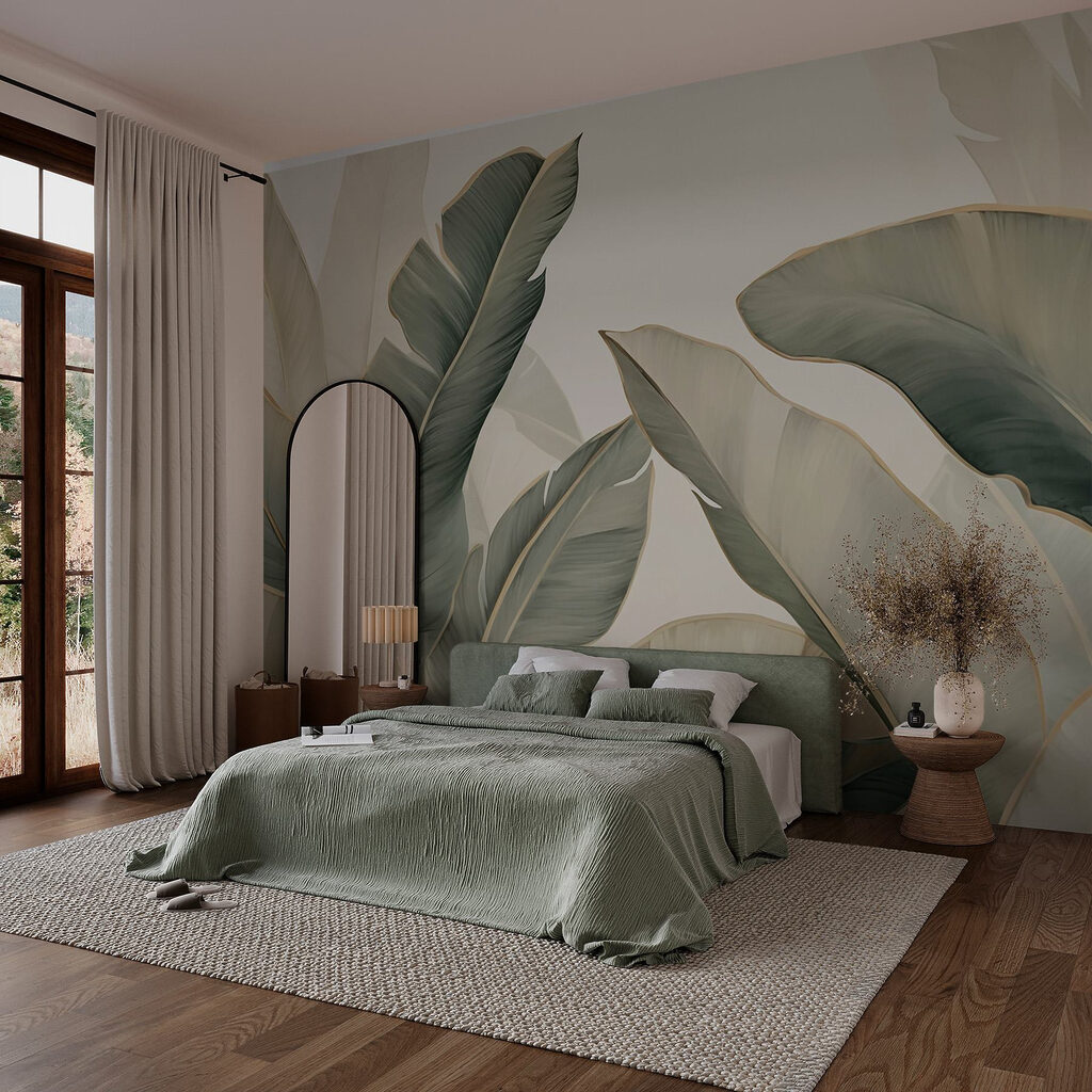 Grandes hojas verde oliva — interior 2