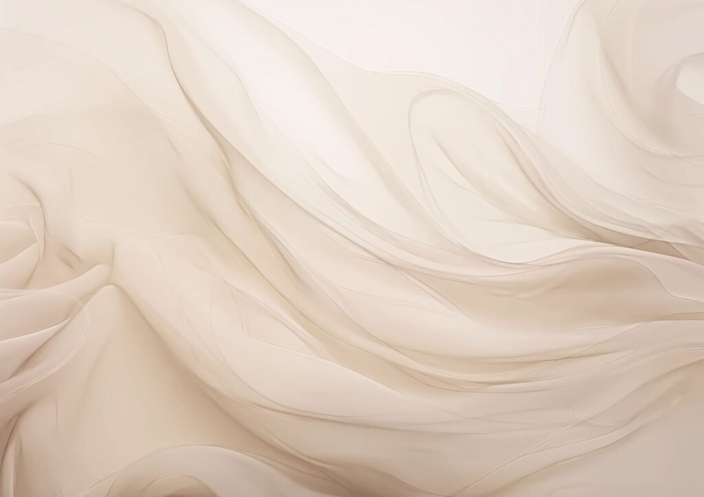 Formas ondulantes en crema — diseño completo