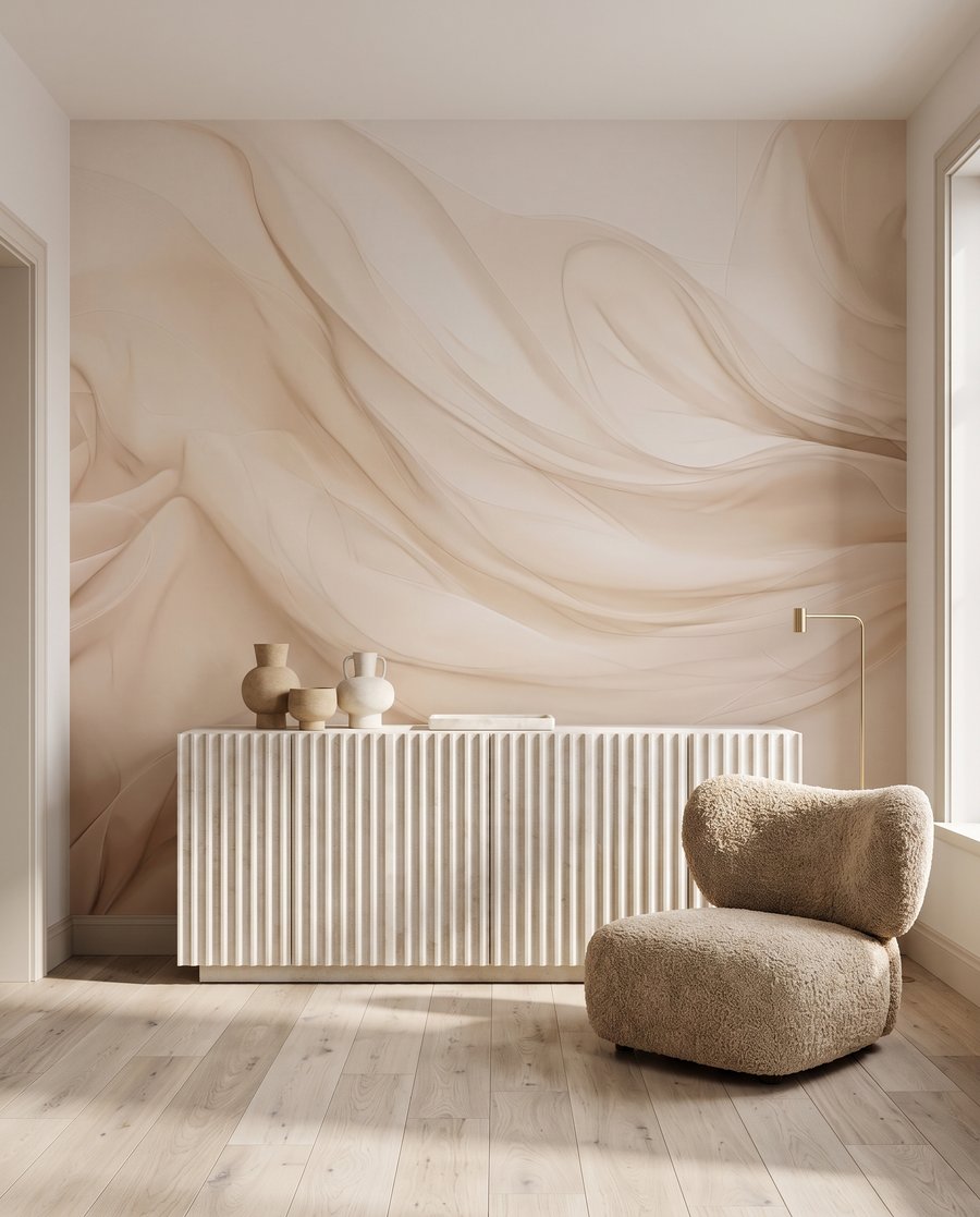 Formas ondulantes en crema — interior 3