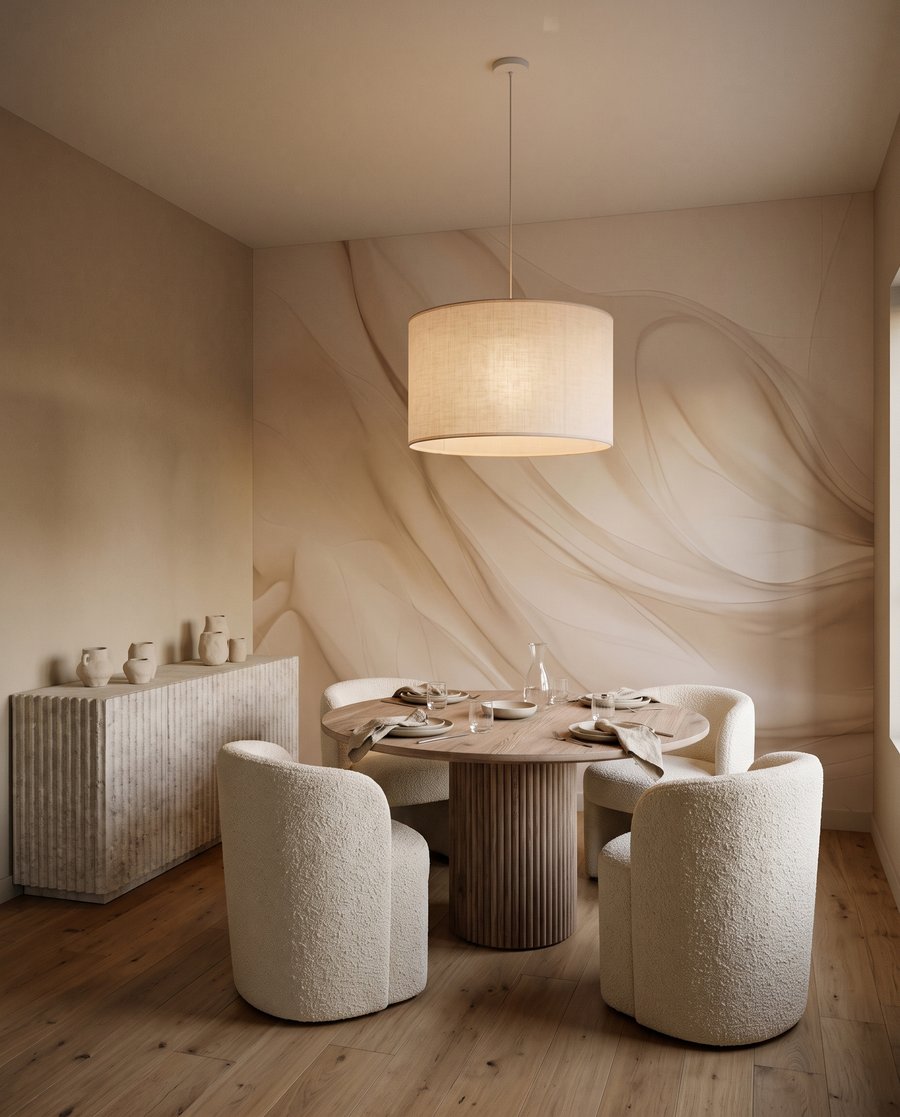 Formas ondulantes en crema — interior 7