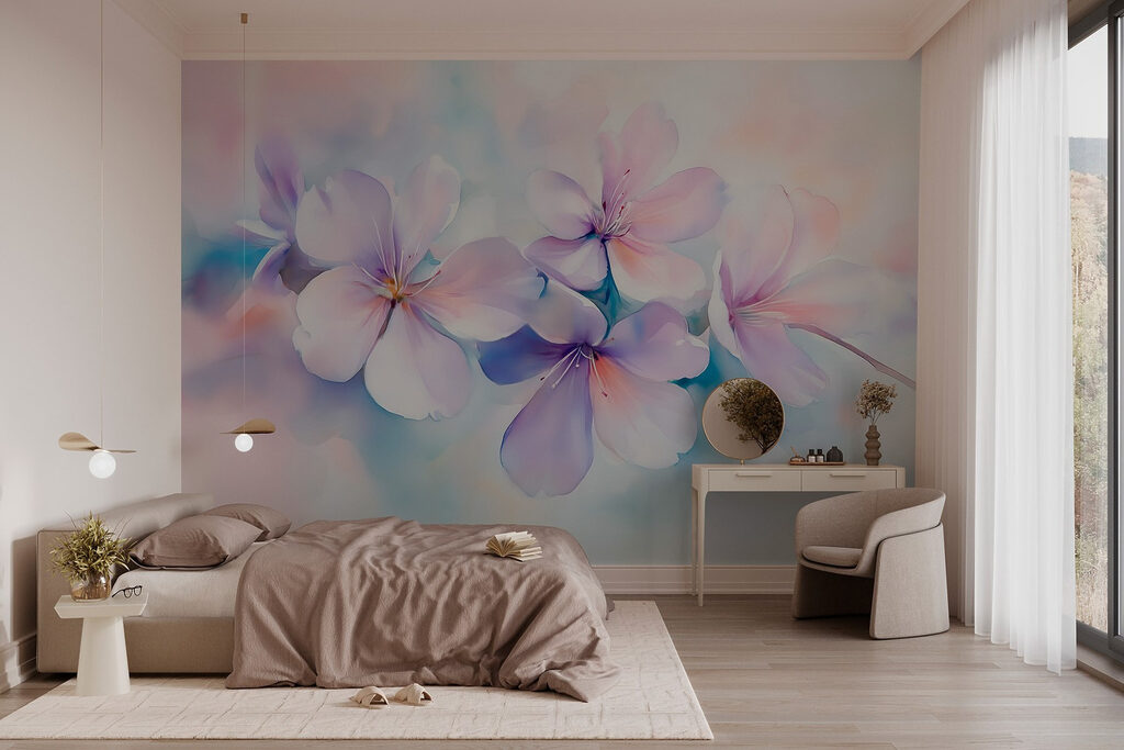 Flores pastel difuminadas — interior 2
