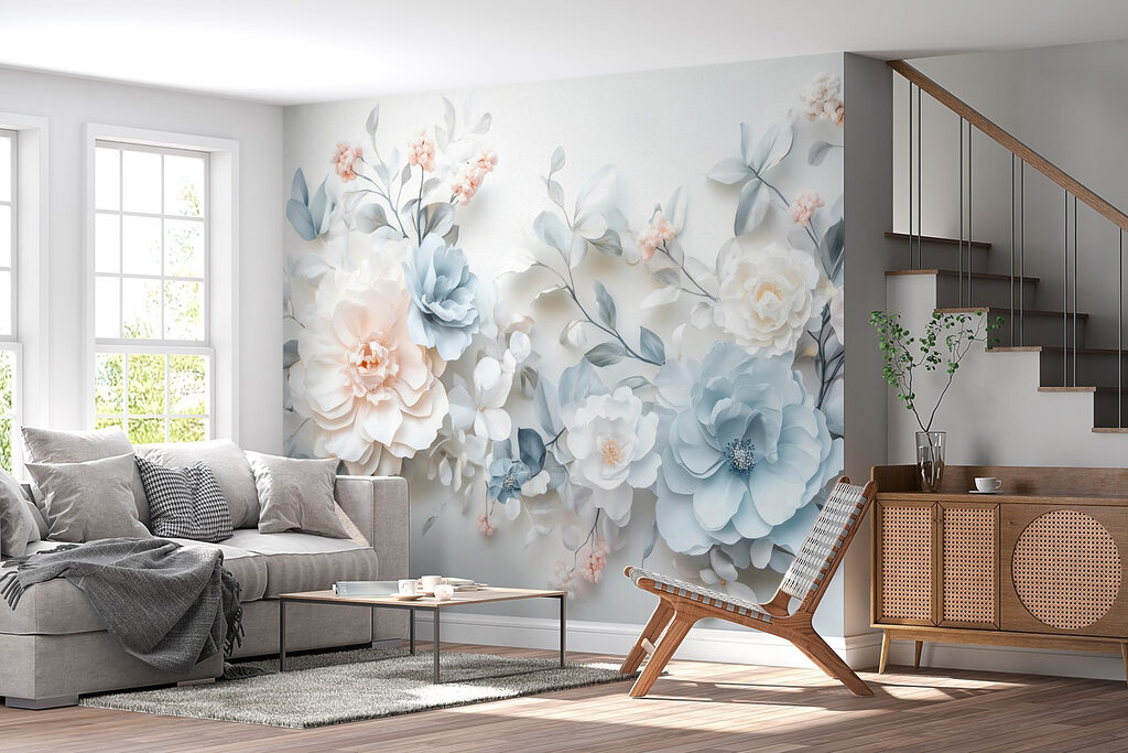 Flores blancas y azules — interior 7