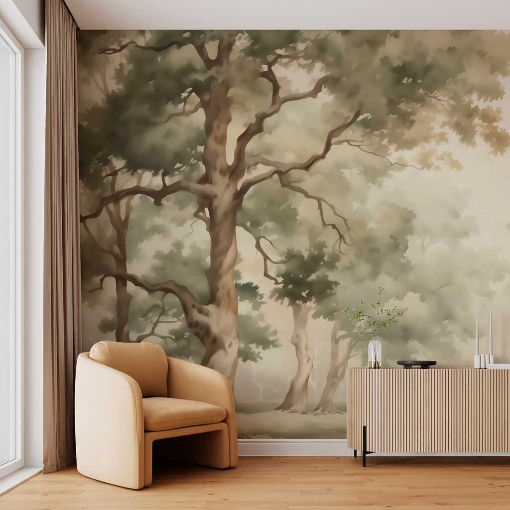 Árboles junto al prado — interior 2