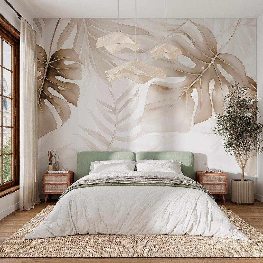 Monstera azul y blanca — interior 2