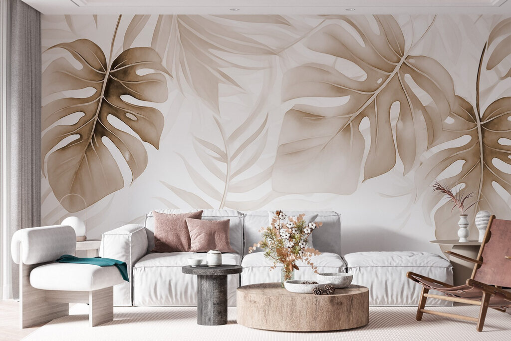 Monstera azul y blanca — interior 3