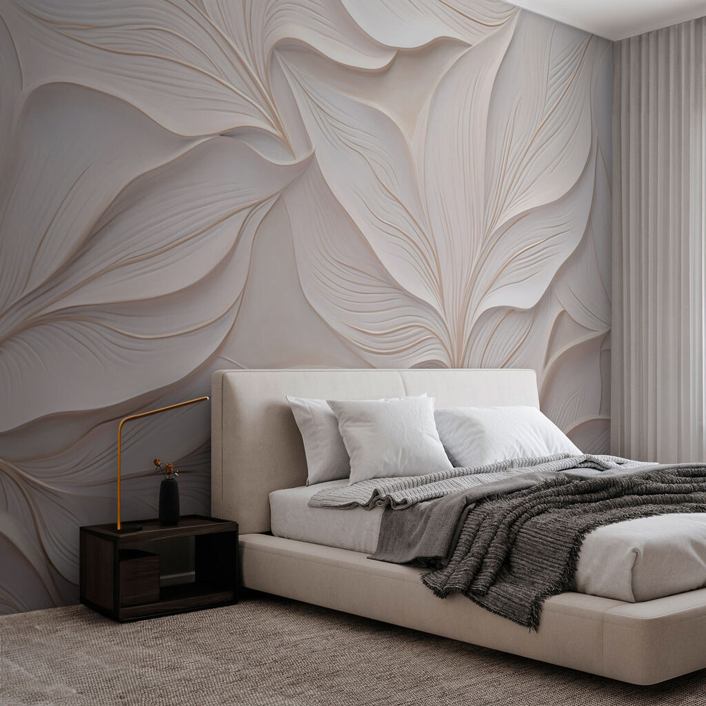 Hojas curvas en relieve — interior 2