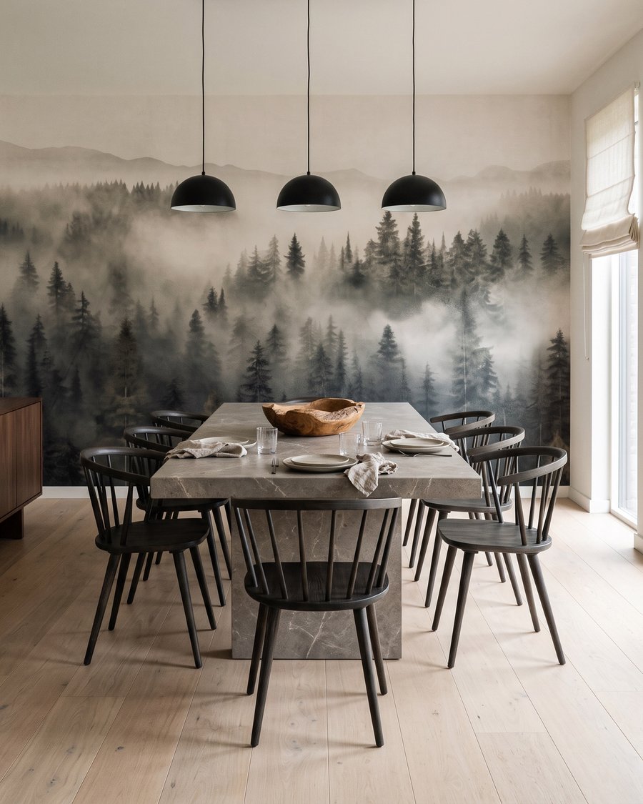 Niebla entre los pinos — interior 9
