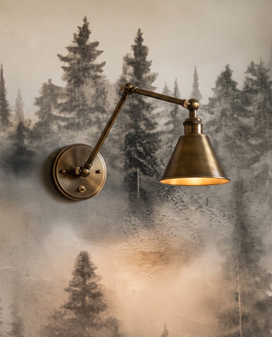 Niebla entre los pinos — detalle