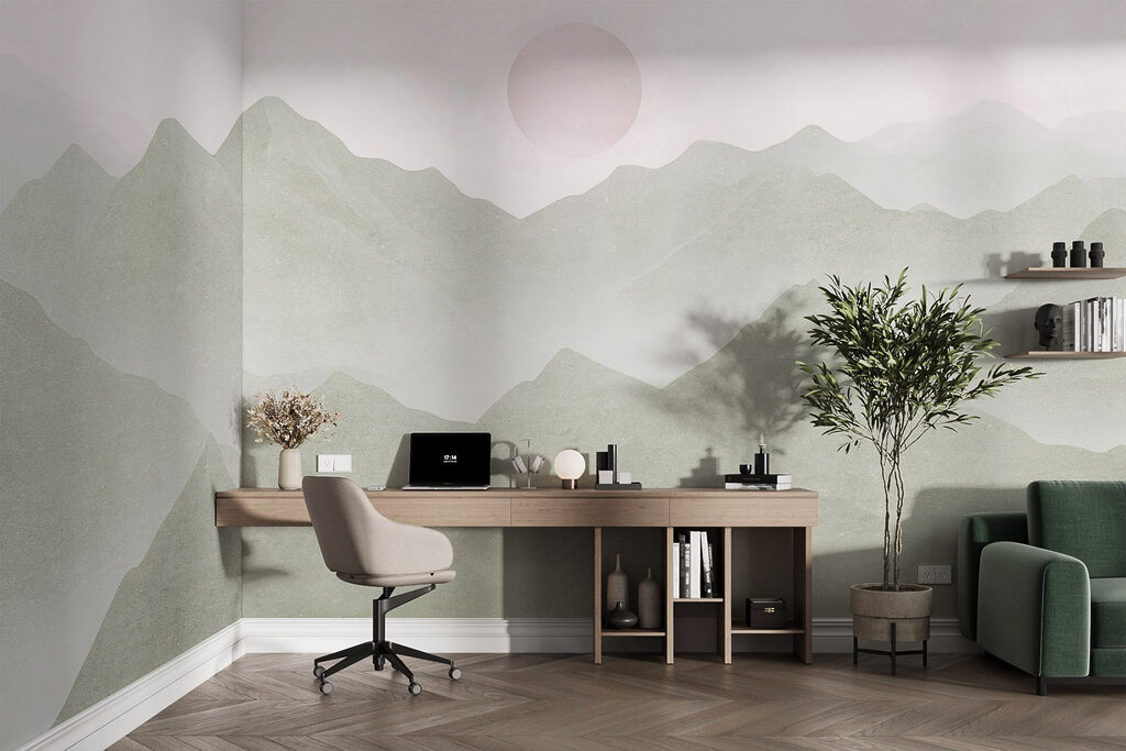Luna rosada sobre montañas — interior 5