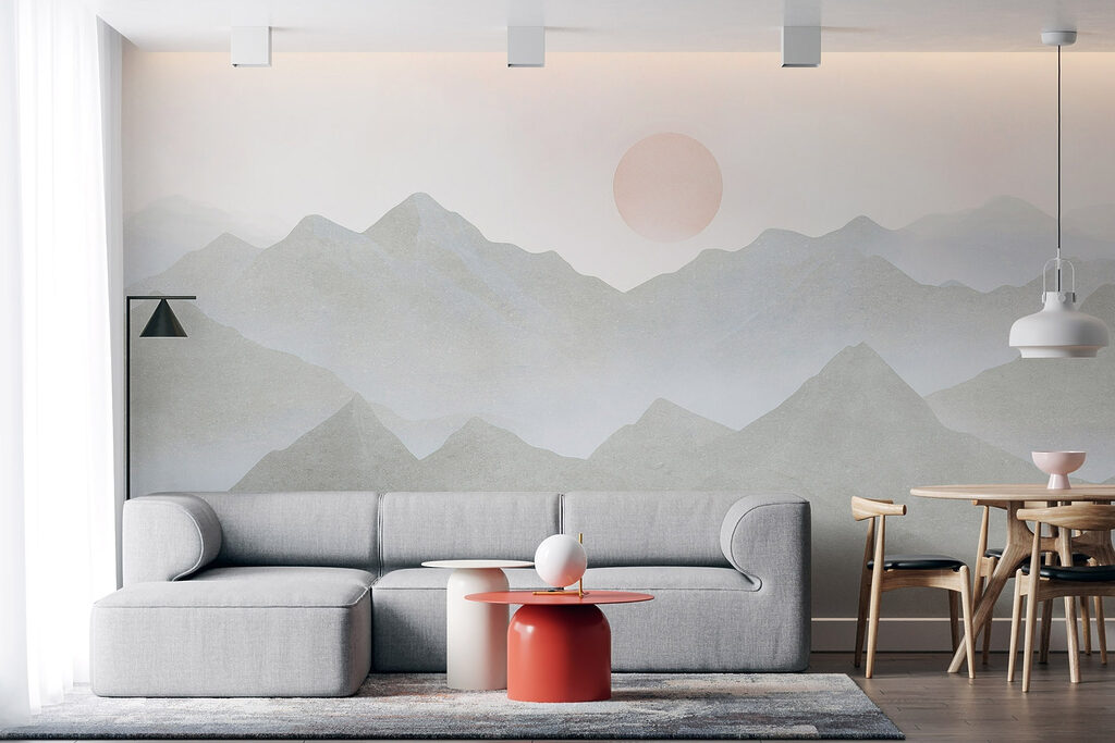 Luna rosada sobre montañas — interior 2