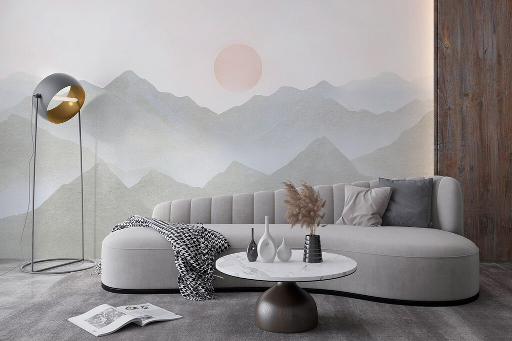 Luna rosada sobre montañas — interior 3