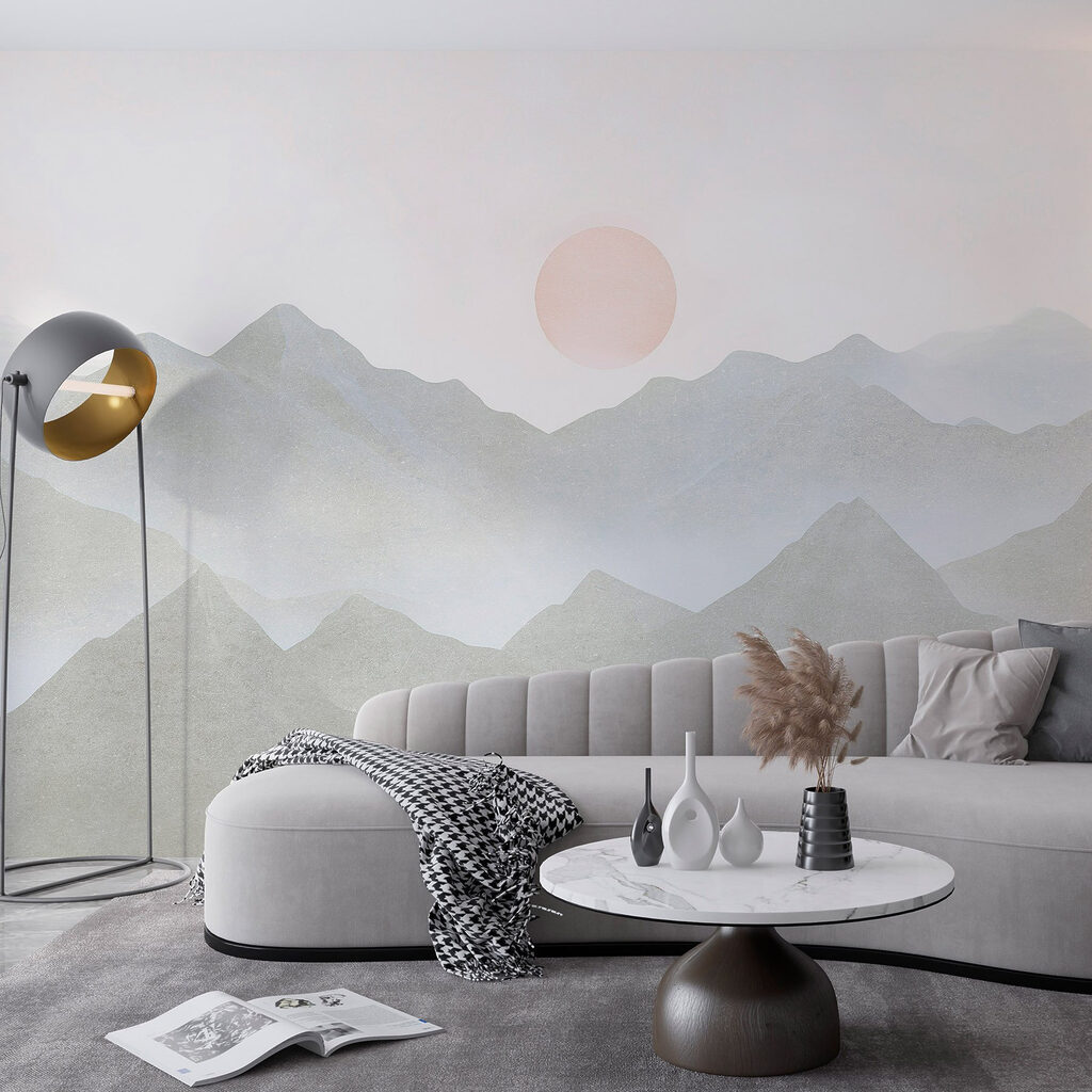 Luna rosada sobre montañas — interior 4