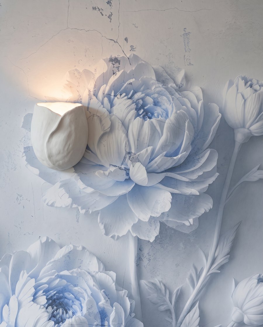 Flores en capas — detalle
