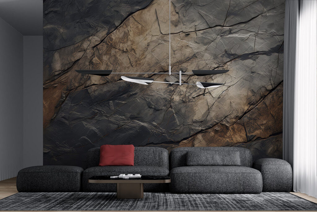 Grietas oscuras en piedra — interior 2