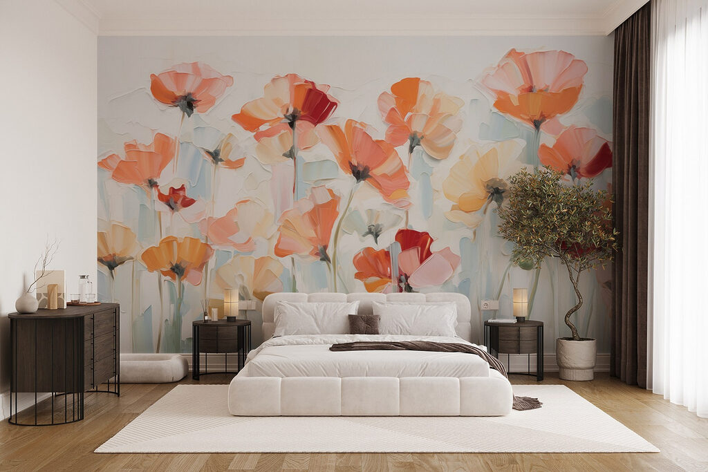 Flores naranjas y rosas — interior 2