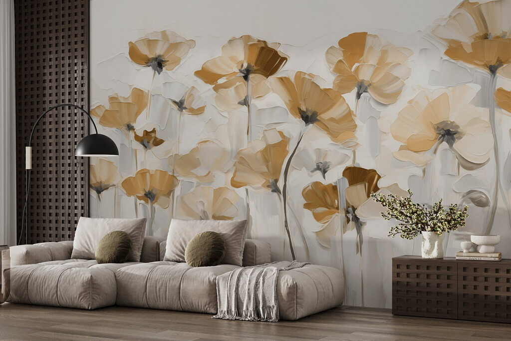 Flores naranjas y rosas — interior 3