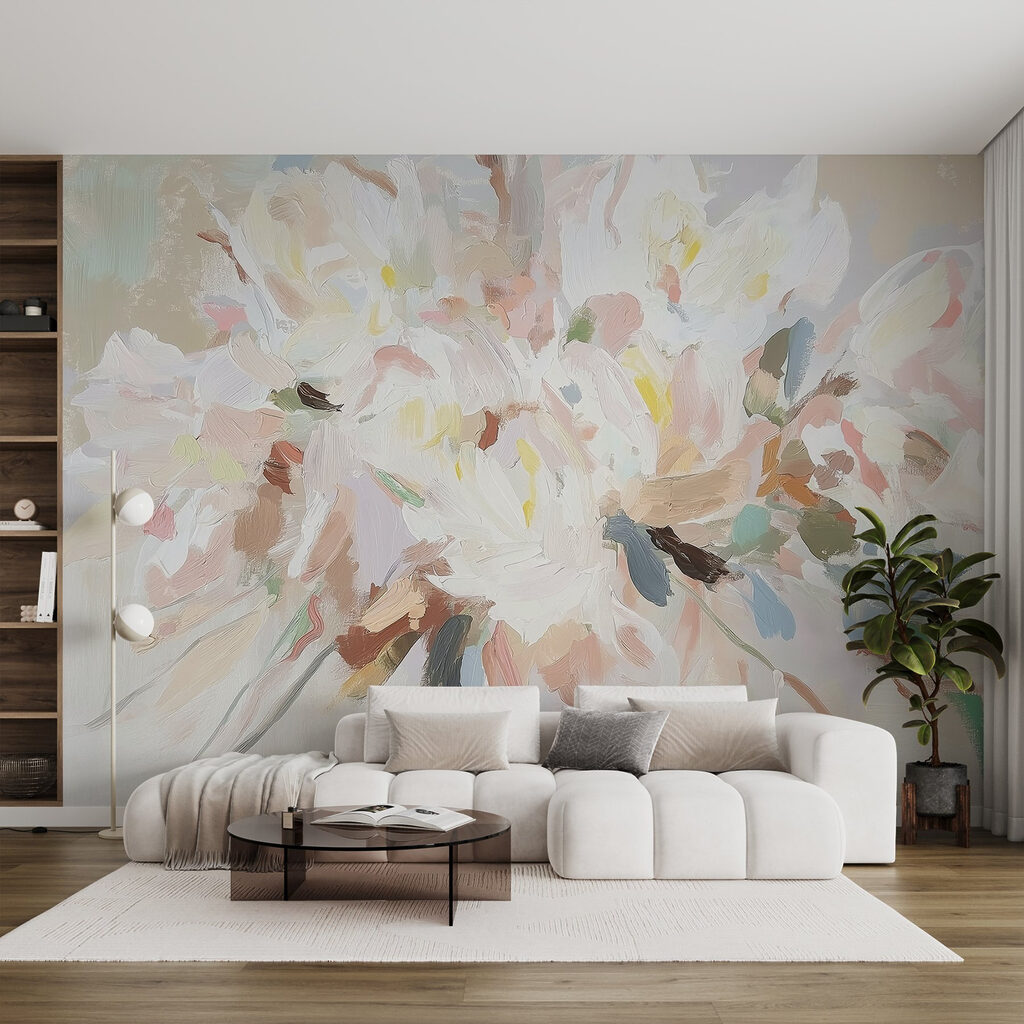 Flores blancas en manchas — interior 2