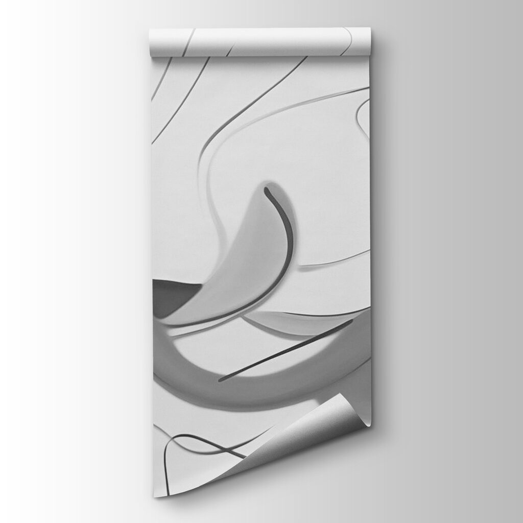 Formas fluidas entre líneas — vista del producto