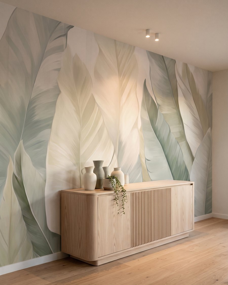 Hojas claras superpuestas — interior 4