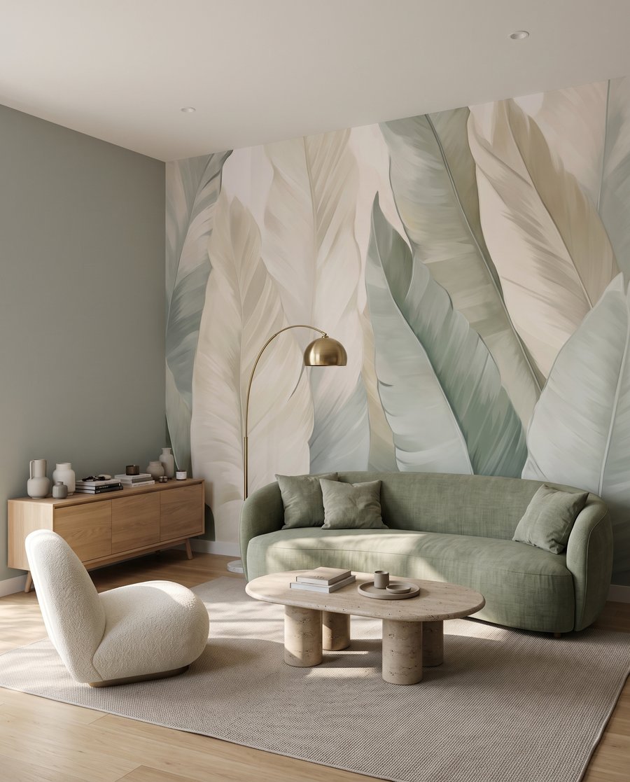 Hojas claras superpuestas — interior 5