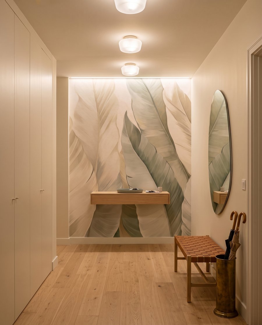 Hojas claras superpuestas — interior 7