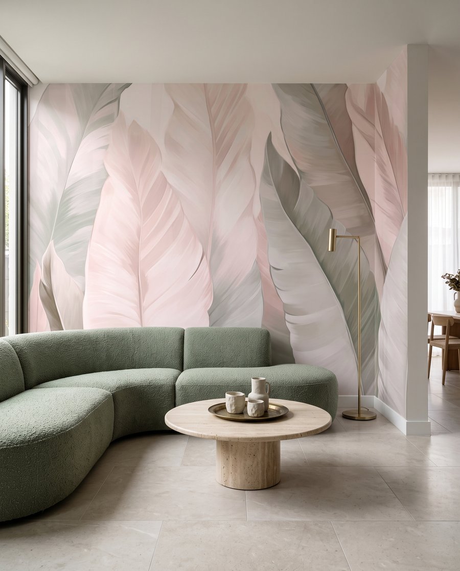 Hojas claras superpuestas — interior 1