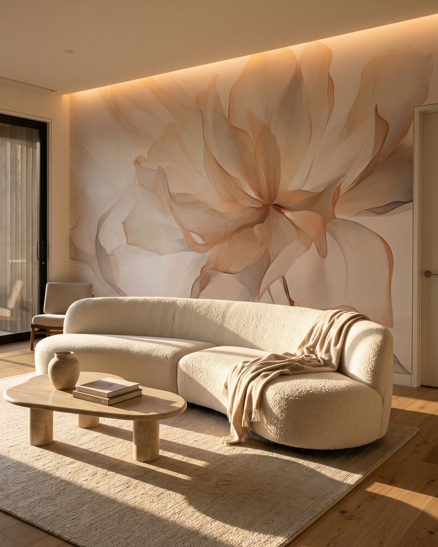 Flor crema translúcida — interior 3