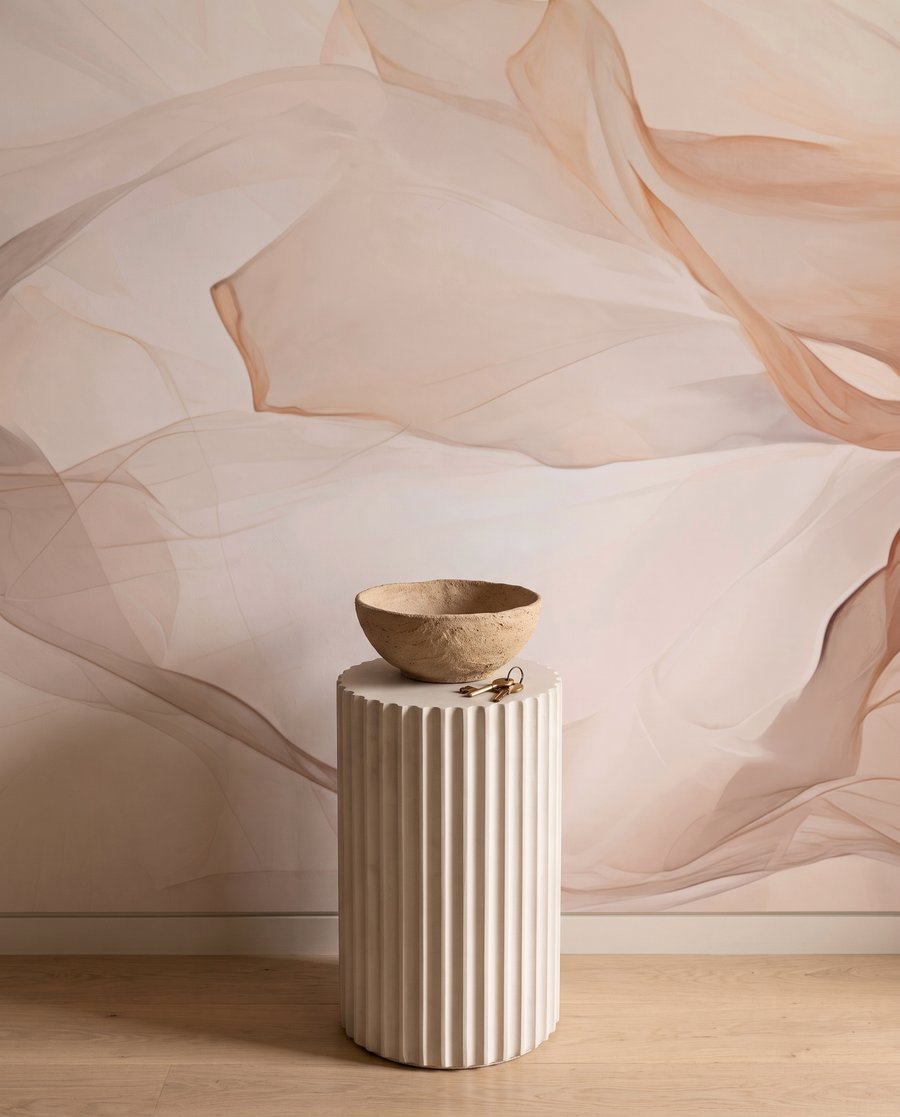Flor crema translúcida — detalle