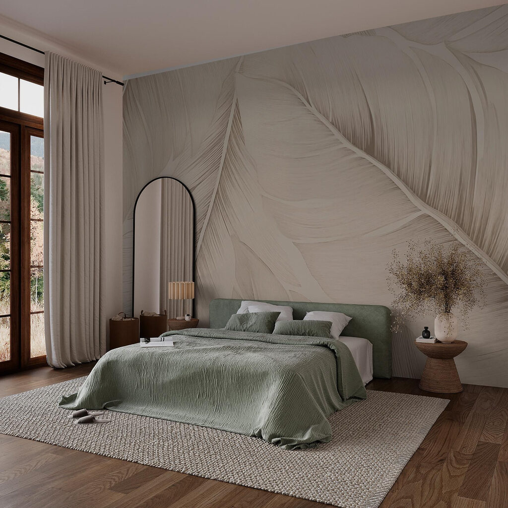 Plumas curvas en diagonal — interior 1