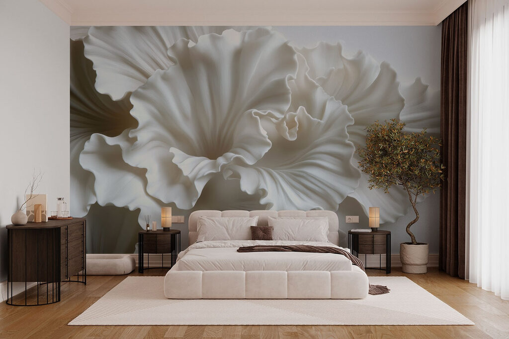 Flor blanca con sombras — interior 3