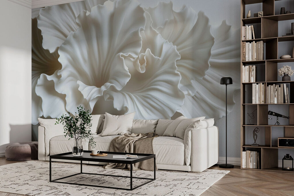 Flor blanca con sombras — interior 5
