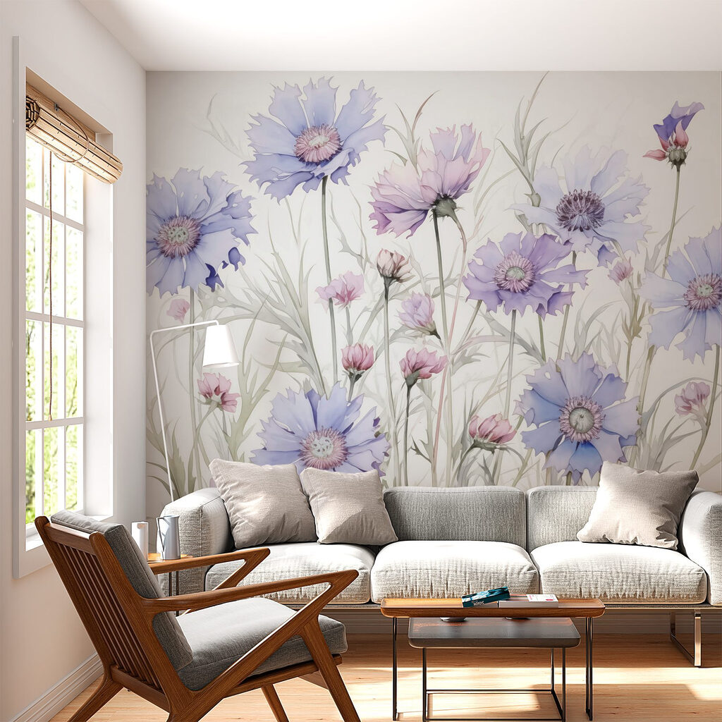 Flores silvestres lilas — interior 2