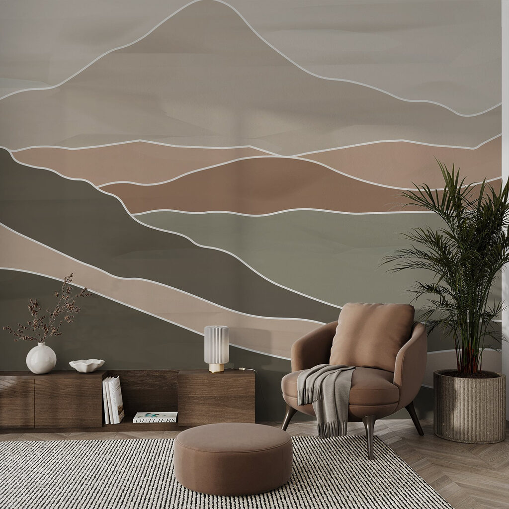 Montañas estilizadas en planos — interior 2