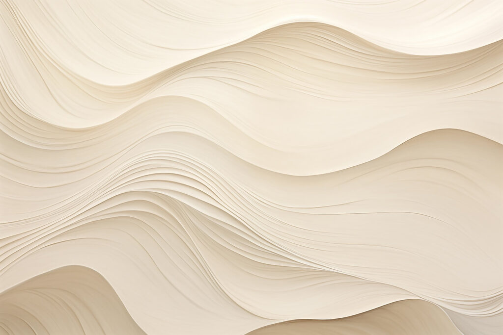 Capas crema en ondas — diseño completo