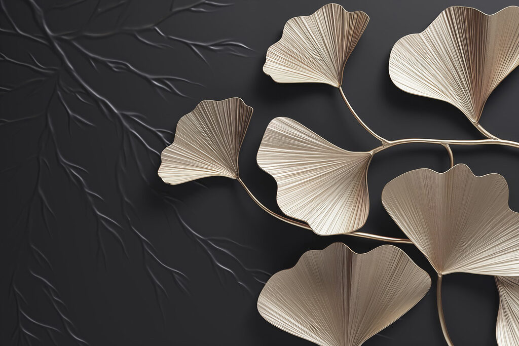 Ramas de ginkgo — diseño completo