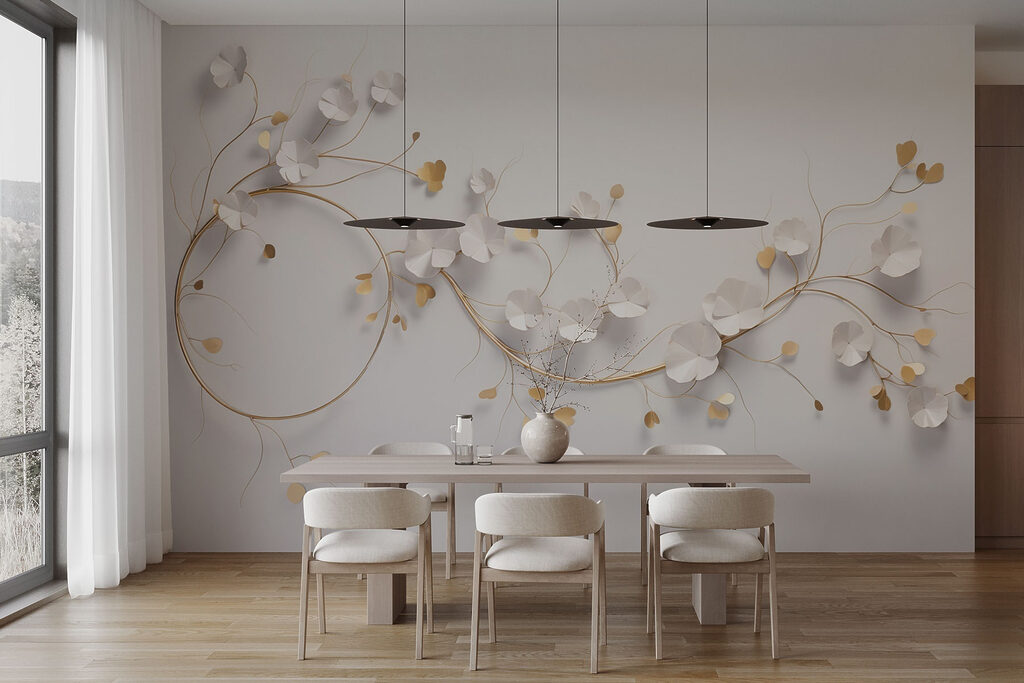 Florecillas con hojas doradas — interior 3