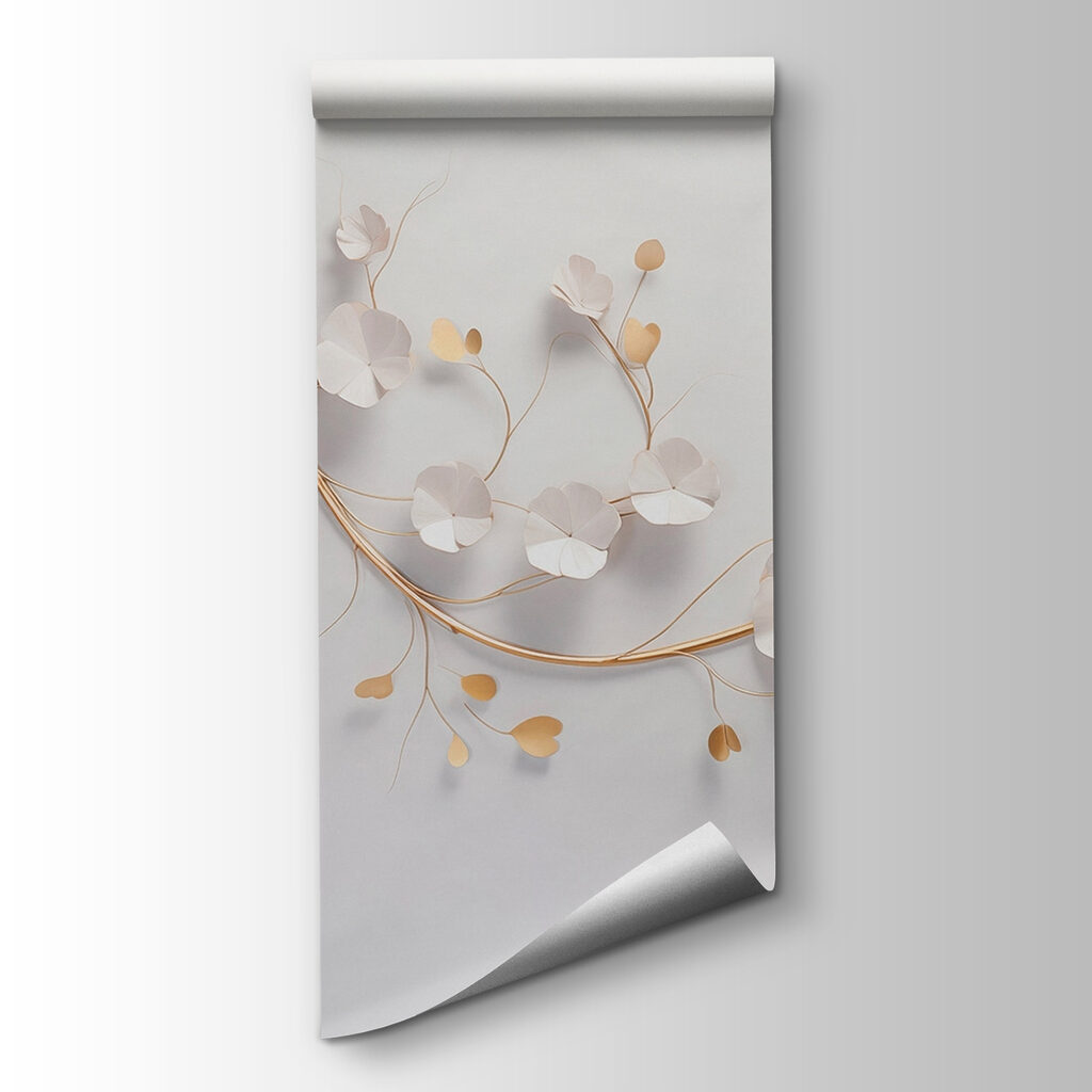 Florecillas con hojas doradas — vista del producto