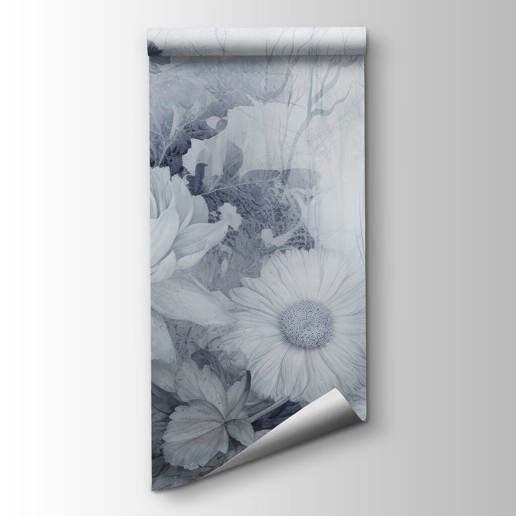 Flores en trazos pintados — vista del producto